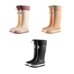 E260 Cotton-Lined Drawstring Adult Rain Boots